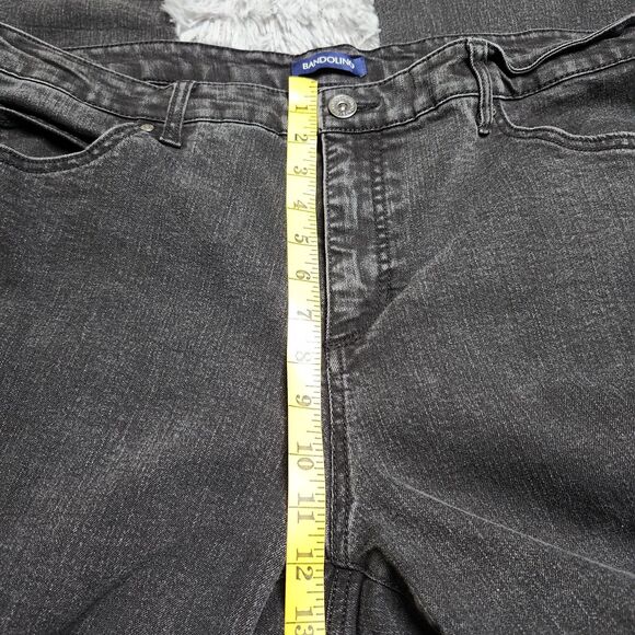 Bandolino Mandie Straight Jeans Womens Size 20W Average Plus Black Stretch 42x30 - Picture 6 of 13
